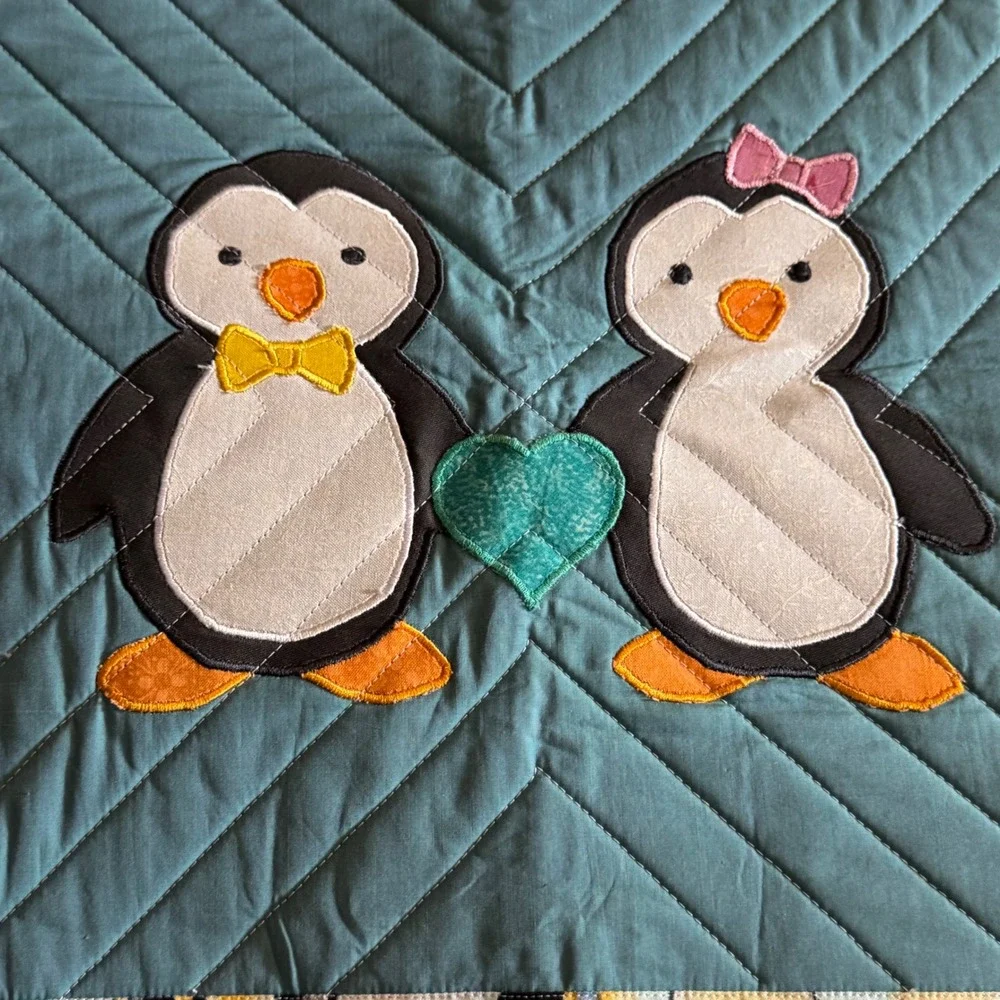 Handmade quilted baby